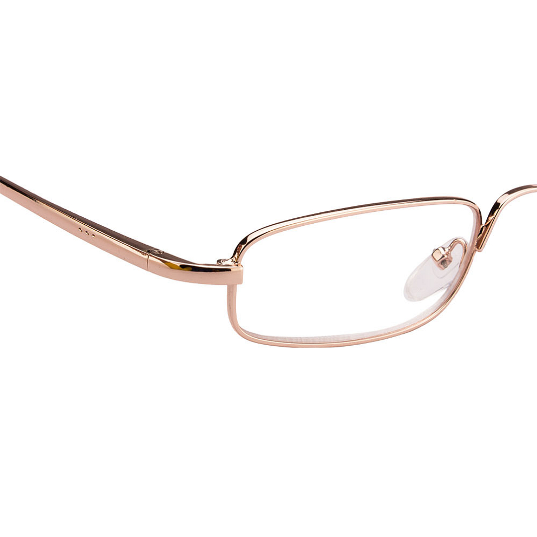 Lenskart READERS Gold Golden Brown Full Rim Rectangle Lenskart READERS VC 6967 Only for 3 5 Prefitted Powers left side