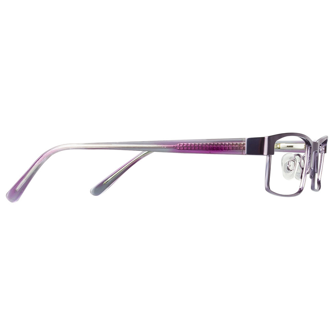 BRANDED Purple Full Rim Rectangle left side