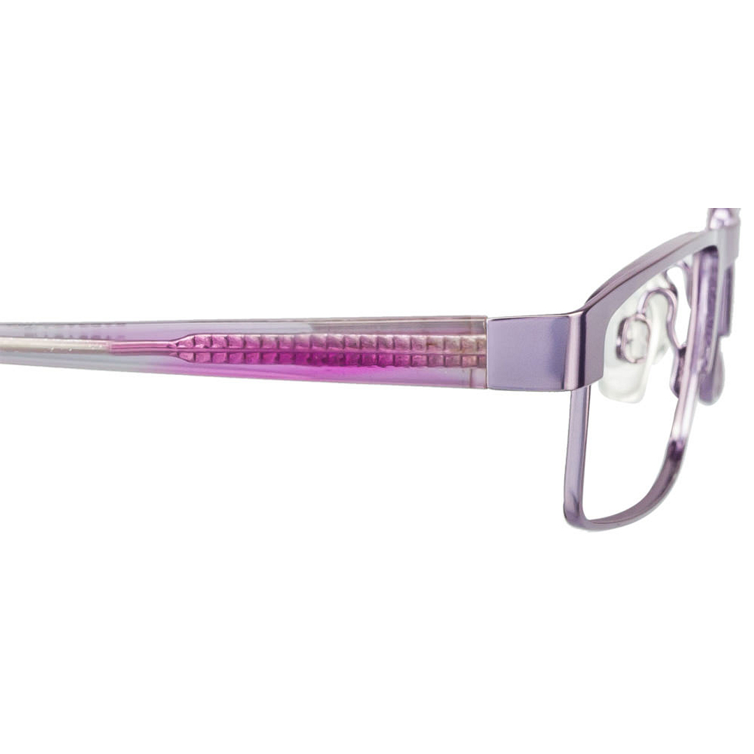BRANDED Purple Full Rim Rectangle right side