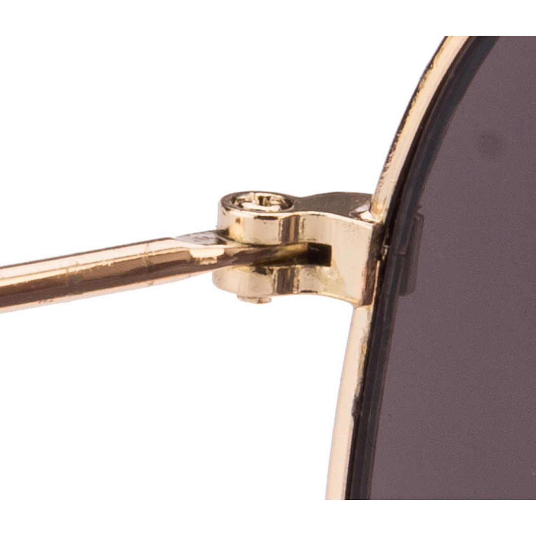 BRANDED Gold Full Rim Aviator left side