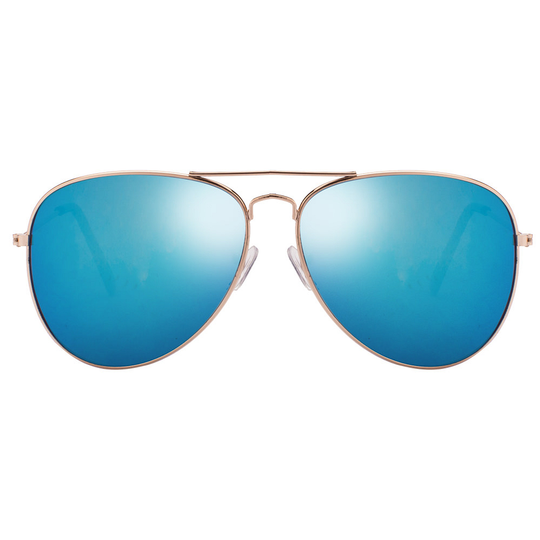 BRANDED Gold Full Rim Aviator left side
