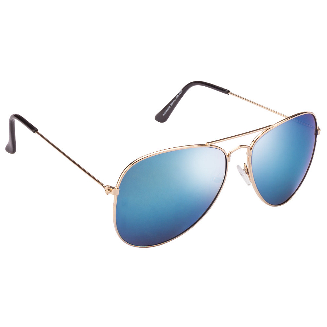 BRANDED Gold Full Rim Aviator left side