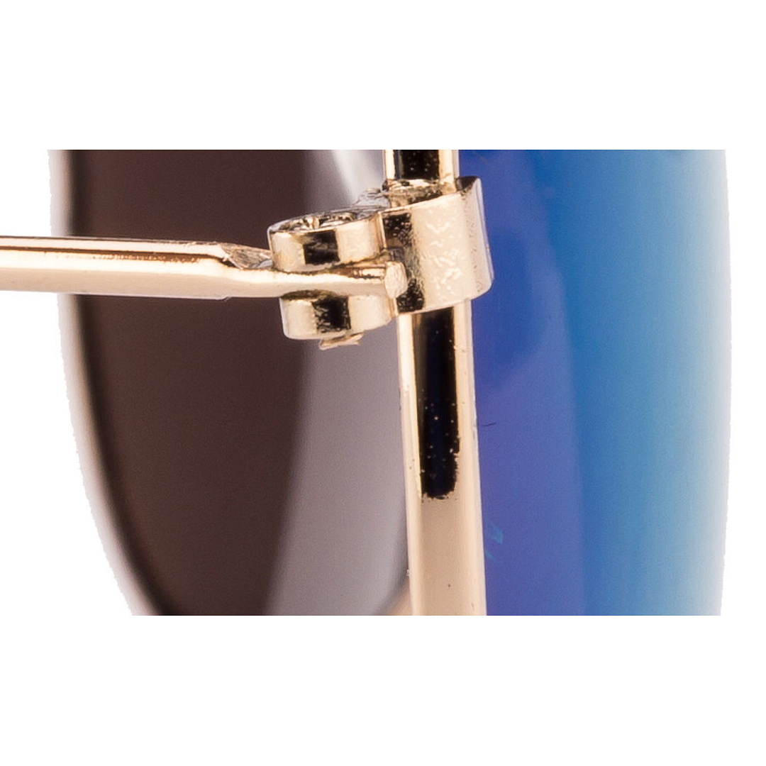 BRANDED Gold Full Rim Aviator left side