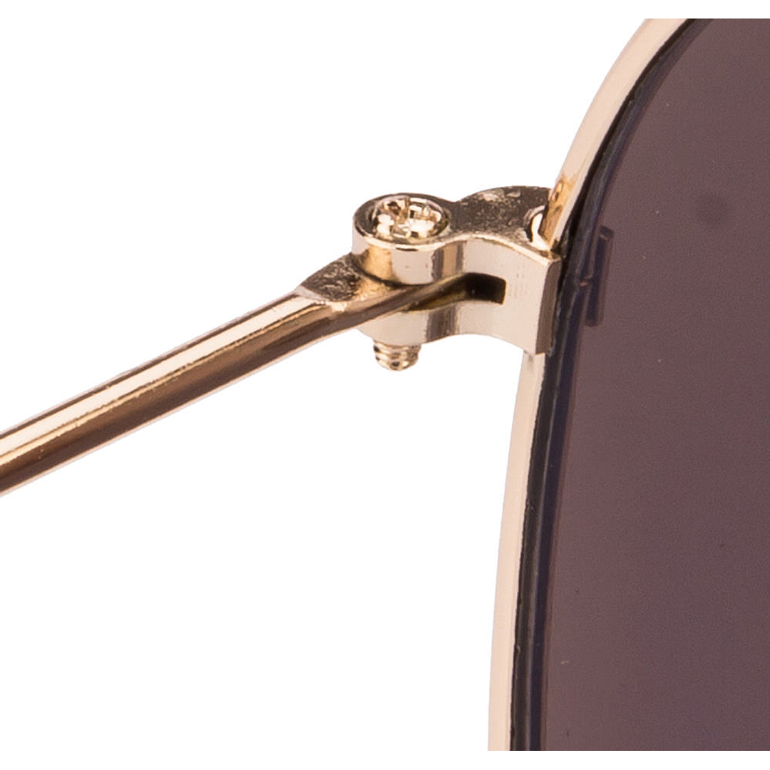 BRANDED Gold Full Rim Aviator left side