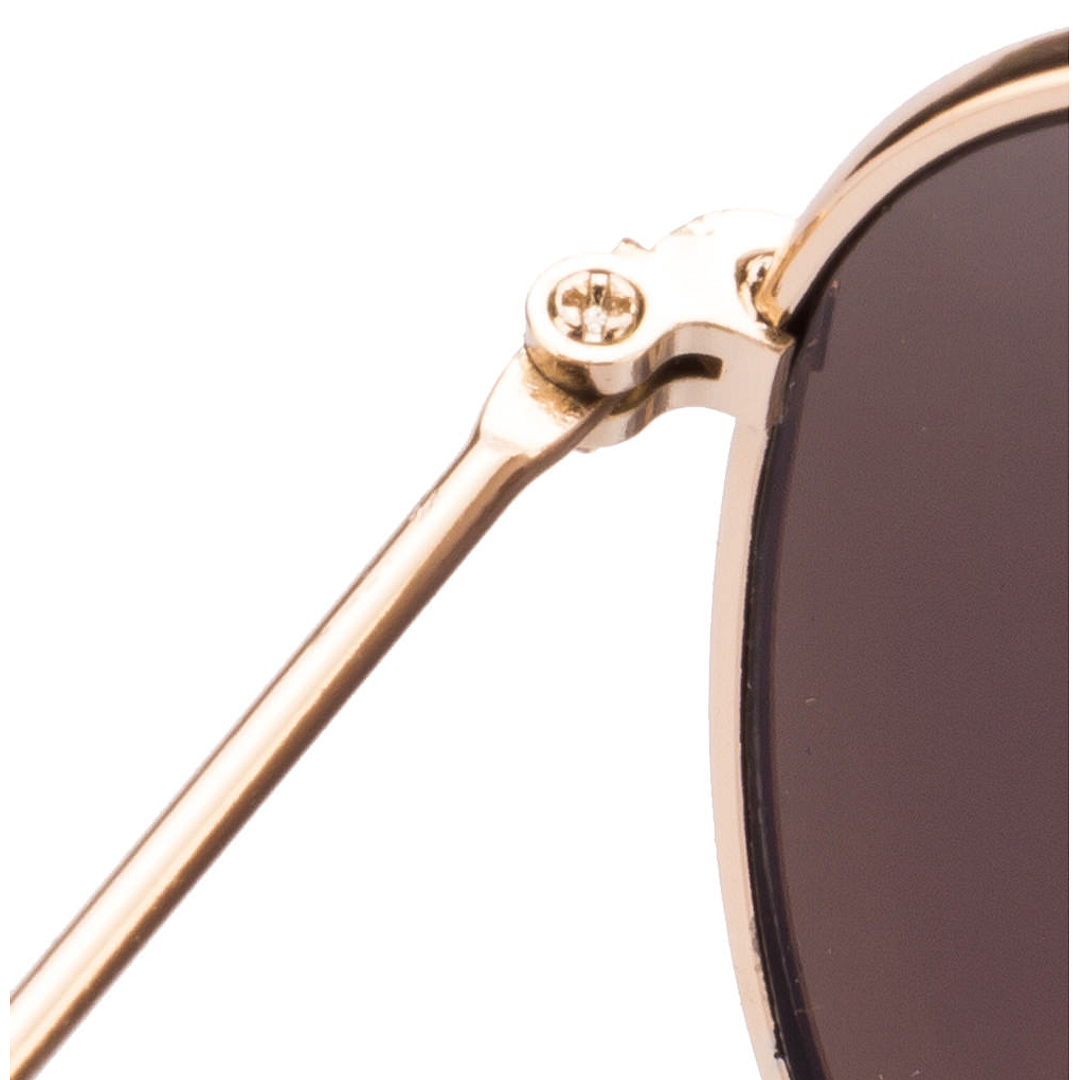 BRANDED Gold Full Rim Aviator left side