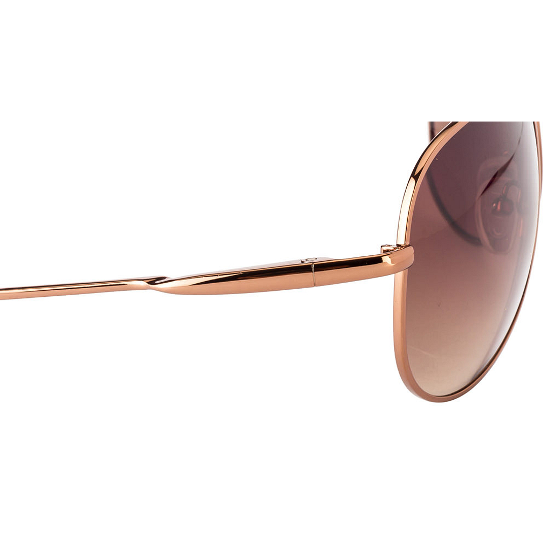 BRANDED Dark Brown Full Rim Aviator right side