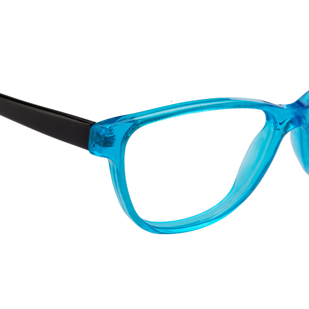 Vincent Chase Online Sky Blue Full Rim Cat Eye left side
