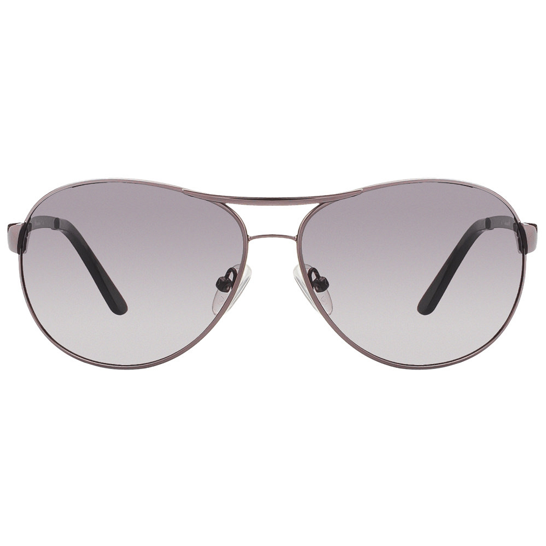 BRANDED Mid Gunmetal Full Rim Aviator left side