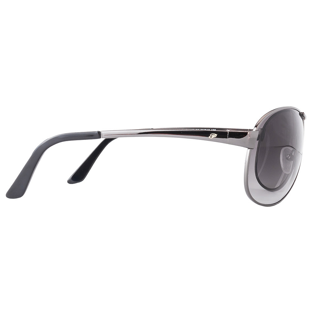BRANDED Mid Gunmetal Full Rim Aviator right side