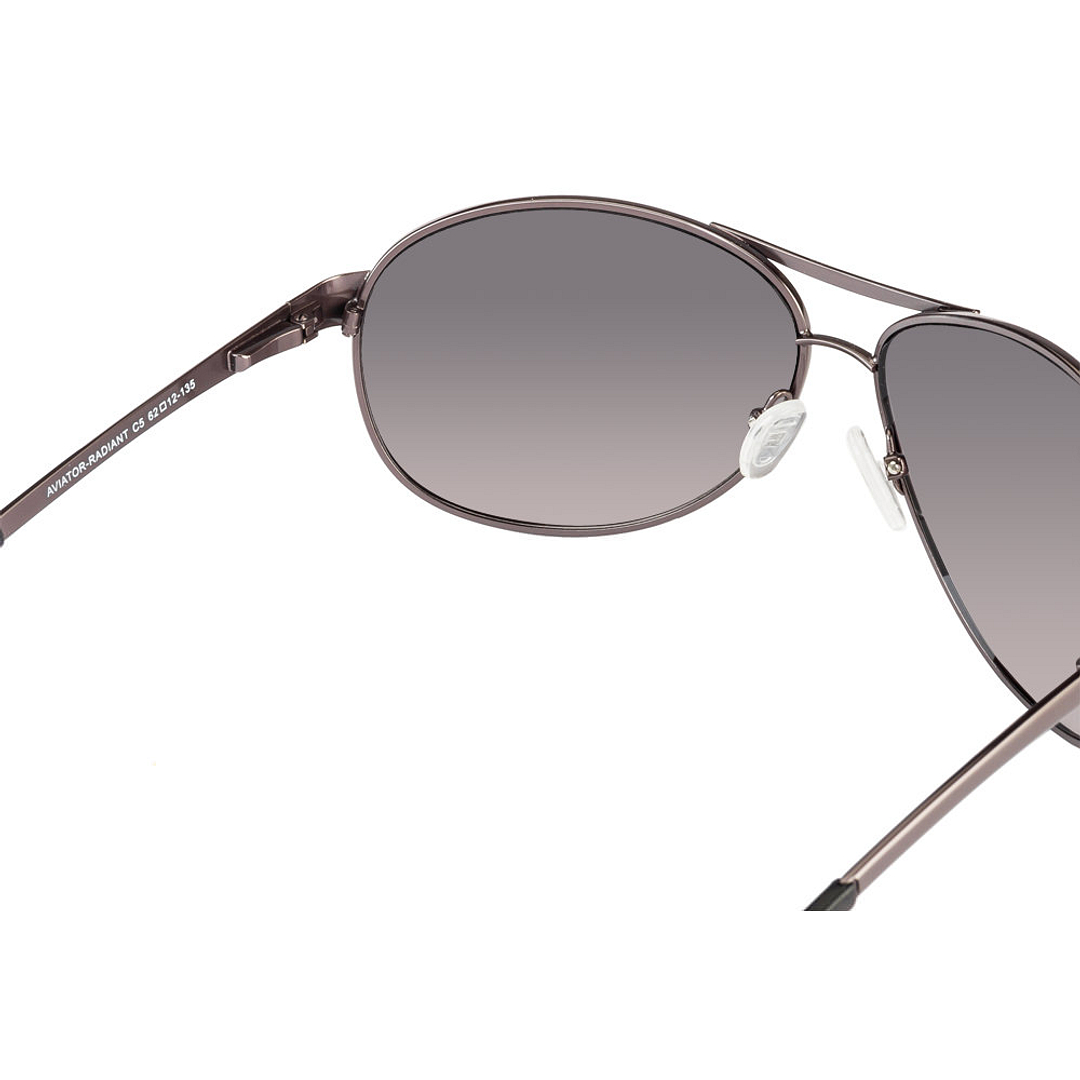 BRANDED Mid Gunmetal Full Rim Aviator right side