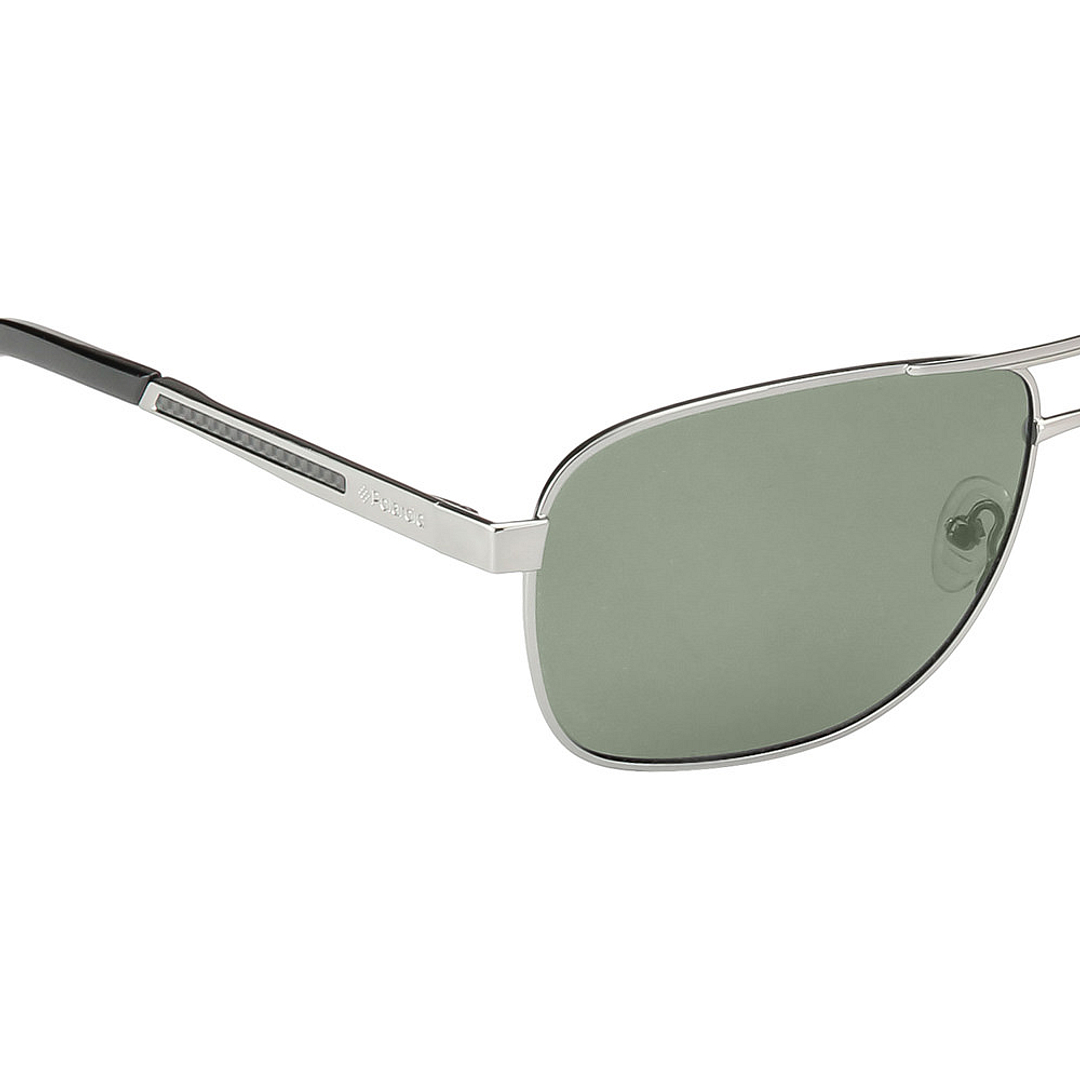 Polaroid Mid Gunmetal Full Rim Rectangle right side