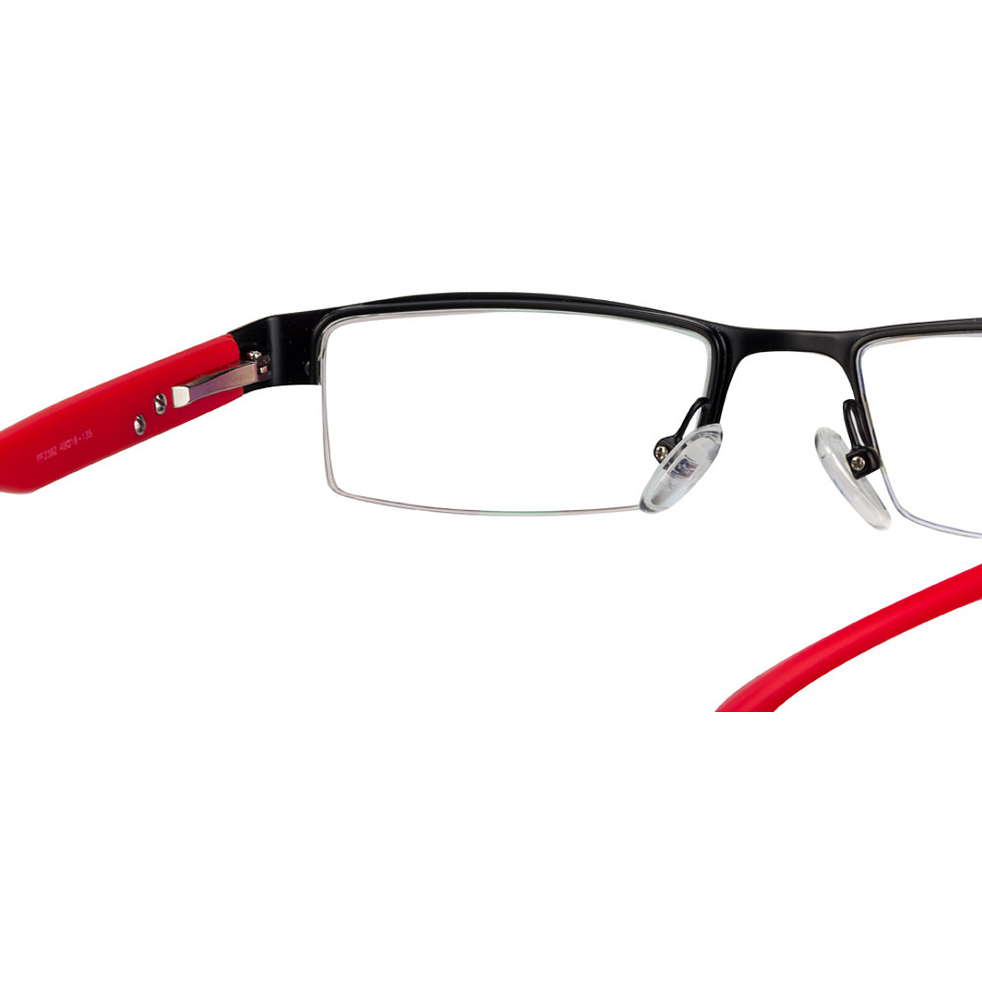 Vincent Chase Online Red Half Rim Rectangle left side