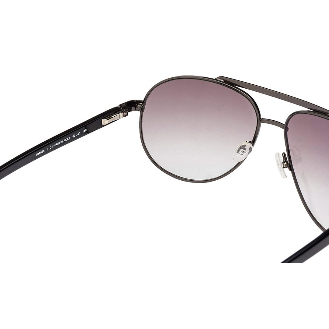 Tommy Hilfiger Light Gunmetal Full Rim Aviator right side
