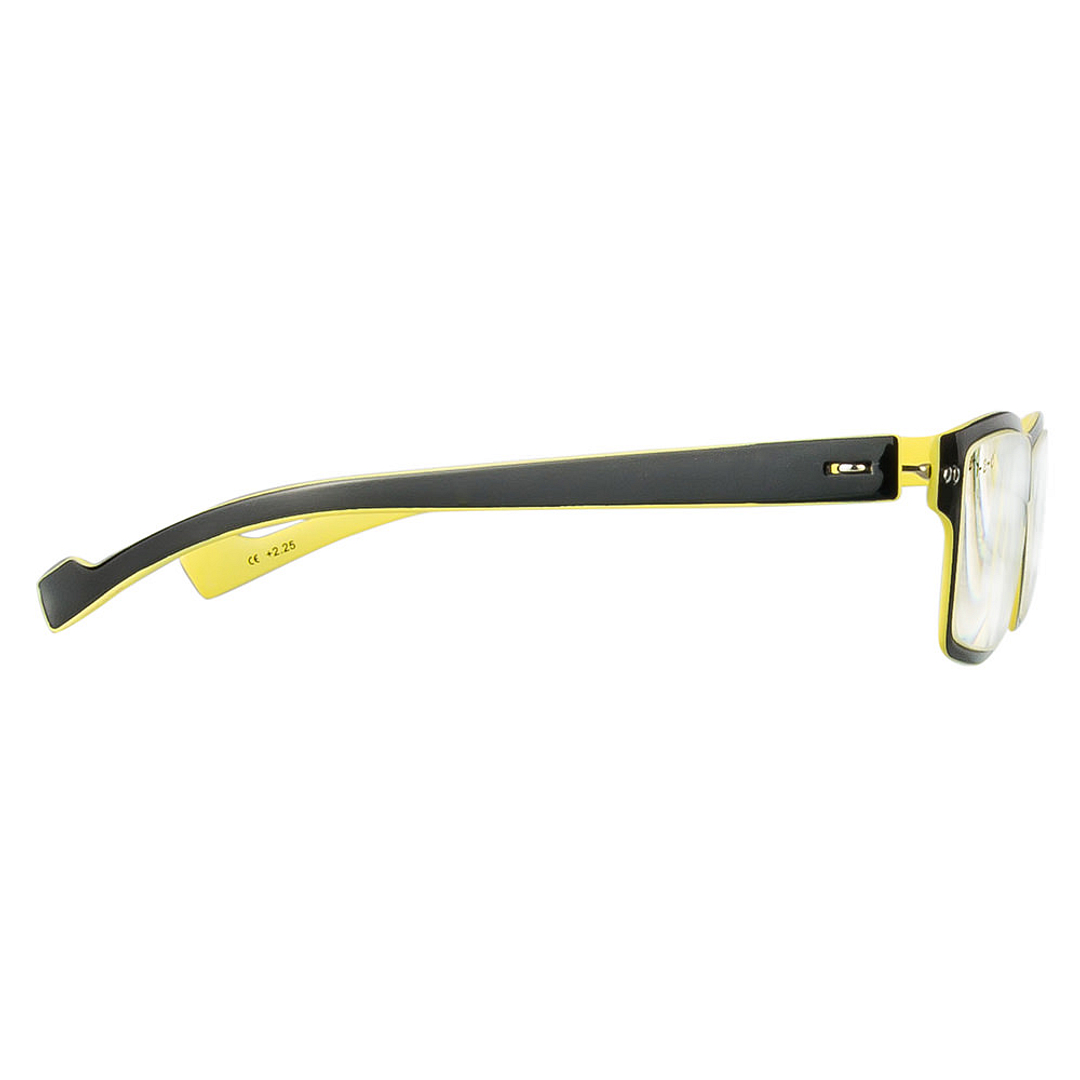 BRANDED Black Yellow Full Rim Square 1-2-C 987 Reading    Only For Plus Power right side