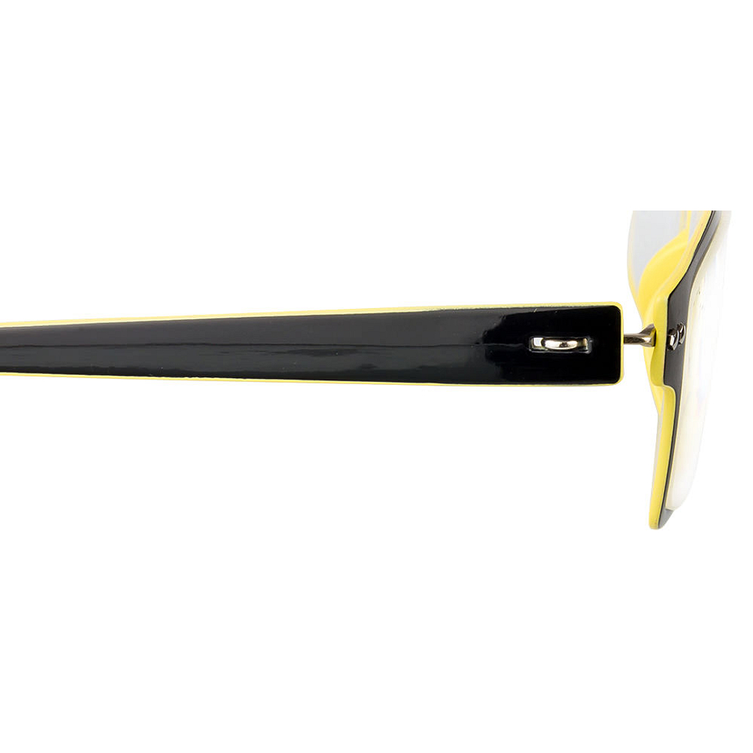 BRANDED Black Yellow Full Rim Square 1-2-C 987 Reading    Only For  50 Power left side