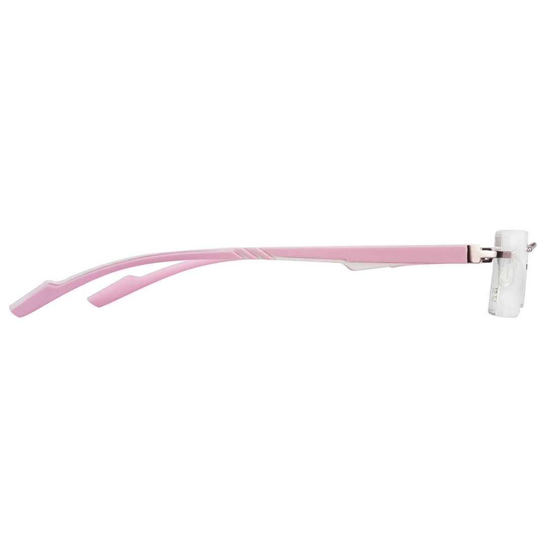 Lenskart Air Online Baby Pink Rimless Rectangle right side