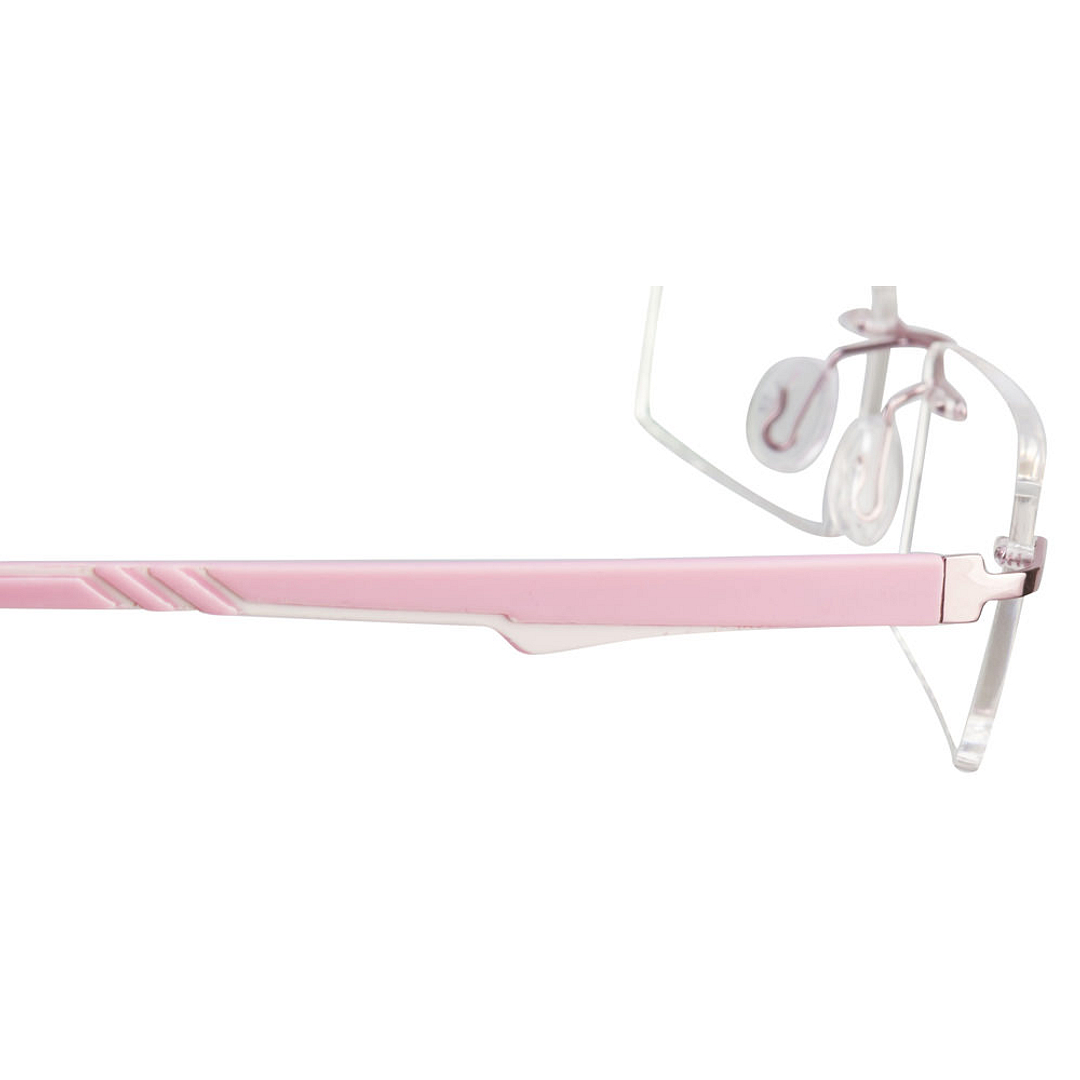 Lenskart Air Online Baby Pink Rimless Rectangle right side