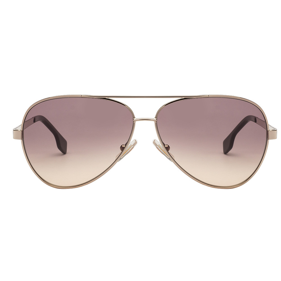 BRANDED Gold Full Rim Aviator left side