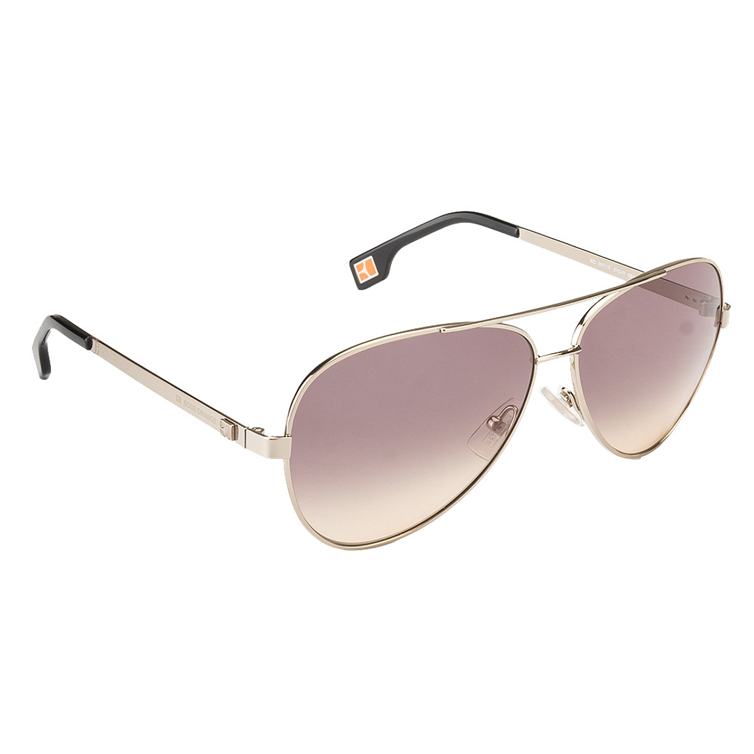 BRANDED Gold Full Rim Aviator left side