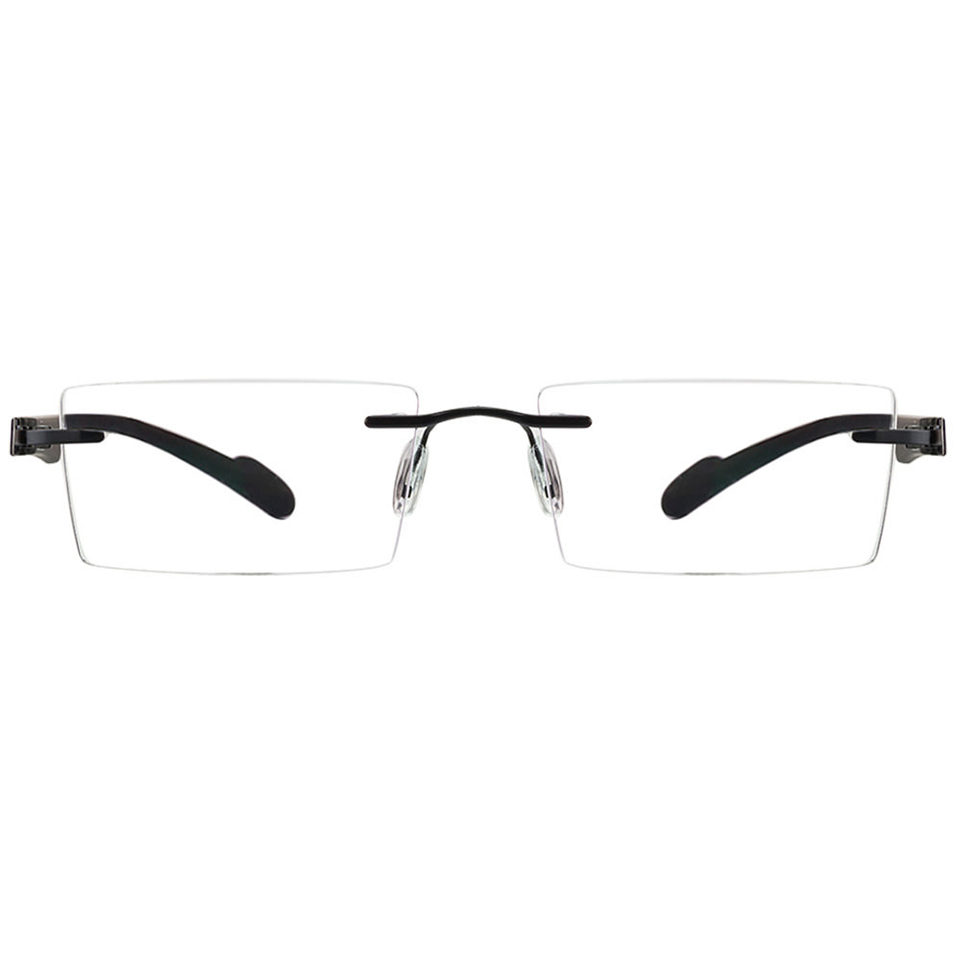 Lenskart Air Online Black Rimless Rectangle left side