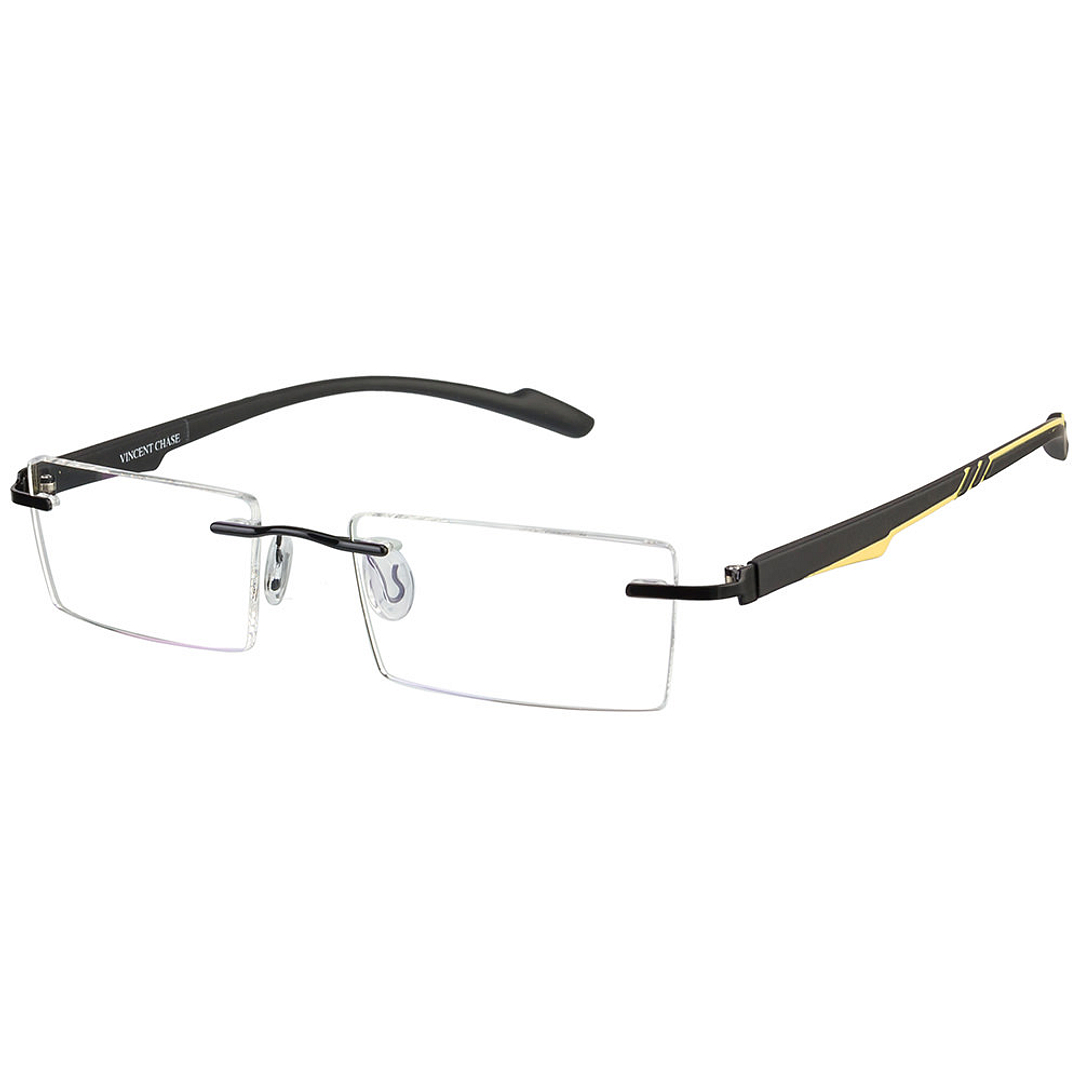 Lenskart Air Online Black Rimless Rectangle right side