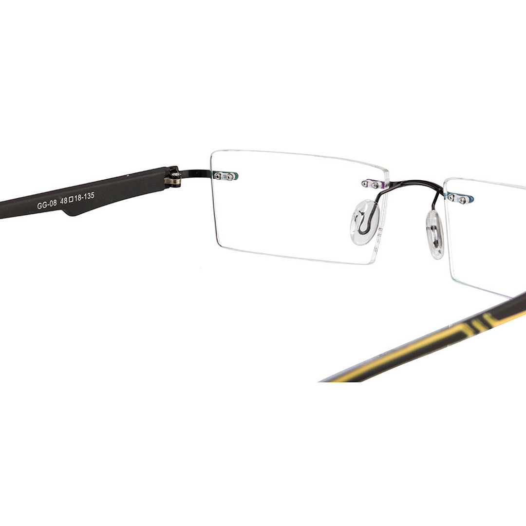 Lenskart Air Online Black Rimless Rectangle right side