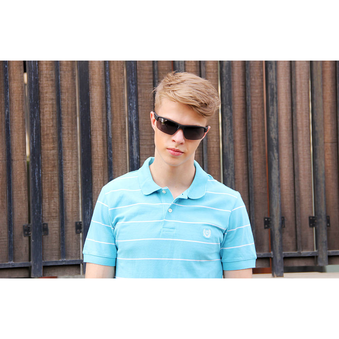 Vincent Chase Online Black Half Rim Square left side