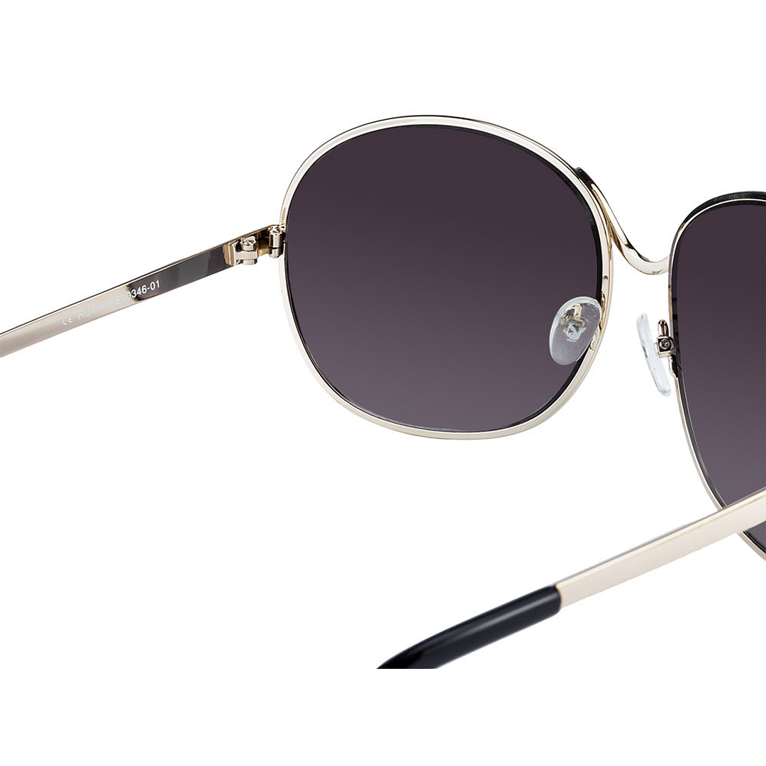 BRANDED Gold Full Rim Round left side
