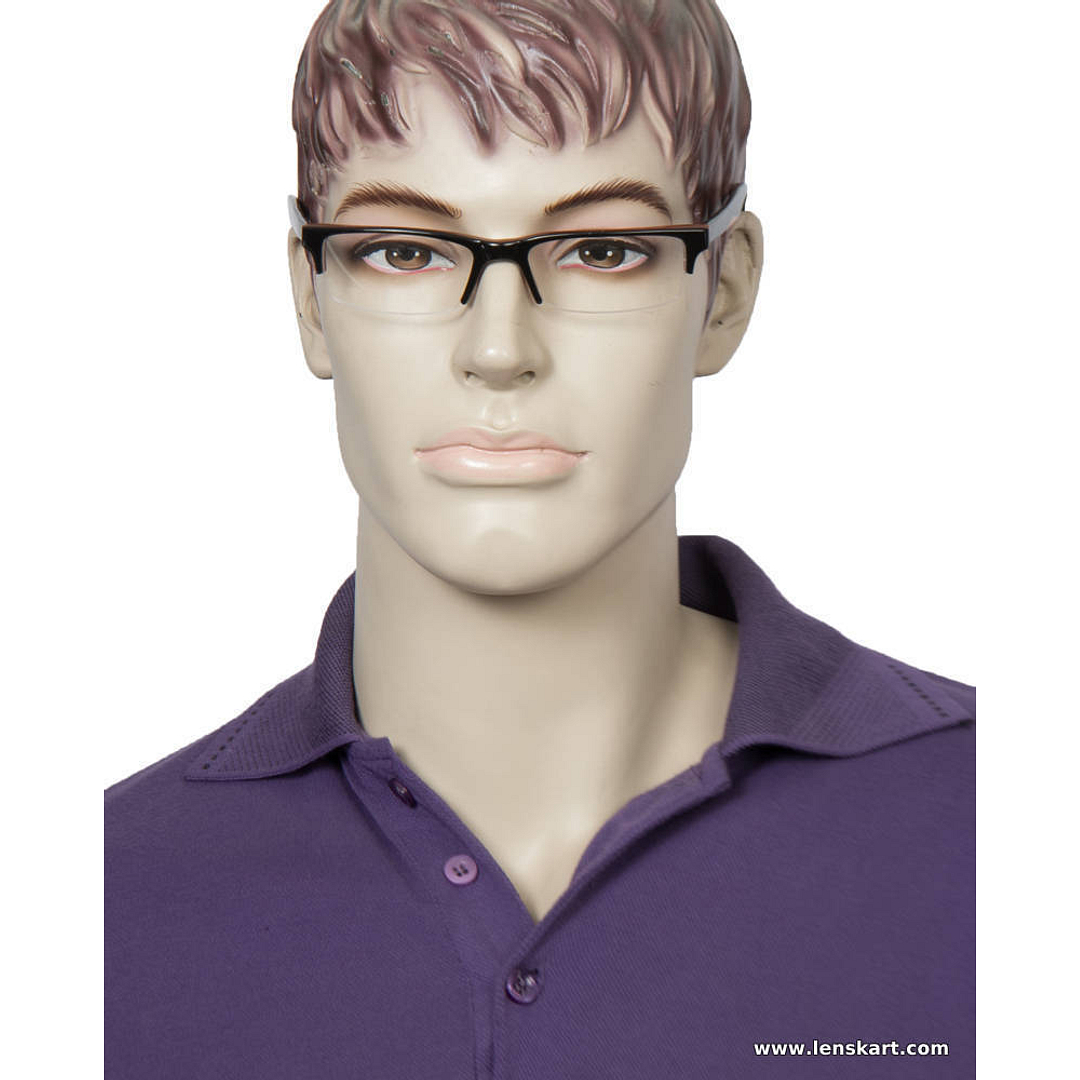 Vincent Chase Online Black Half Rim Rectangle right side