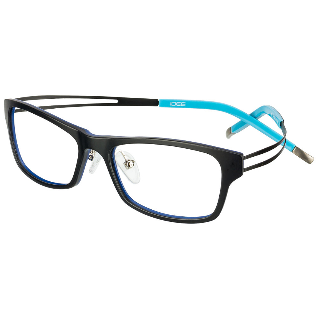 IDEE Black Full Rim Rectangle left side