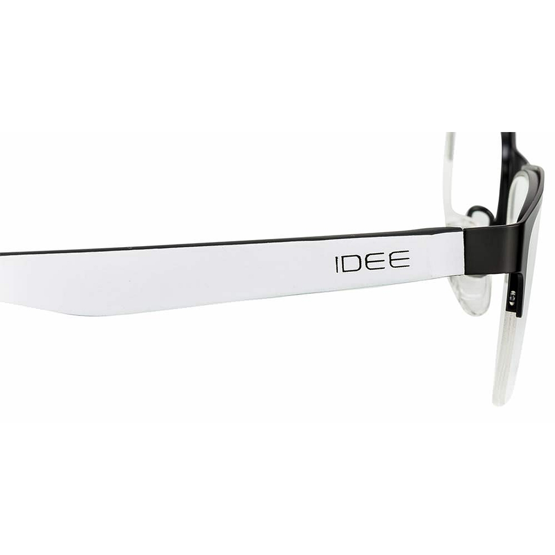 BRANDED Black Half Rim Rectangle left side