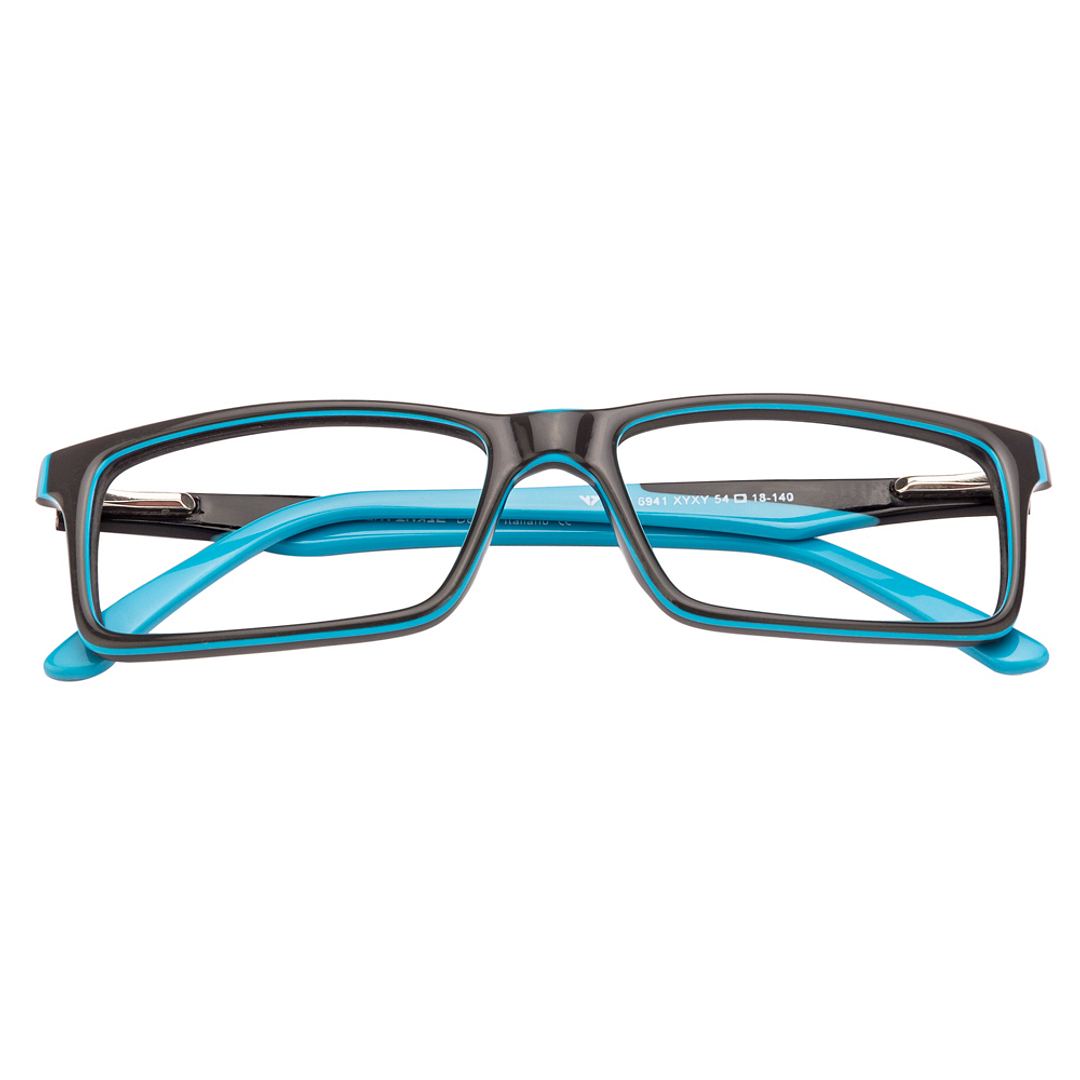 Vincent Chase Online Sky Blue Full Rim Rectangle left side