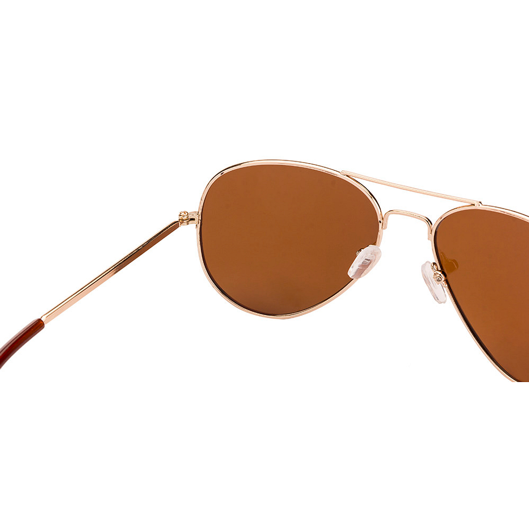 BRANDED Gold Full Rim Aviator right side