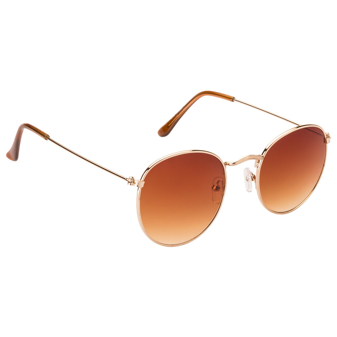 BRANDED Gold Full Rim Round left side