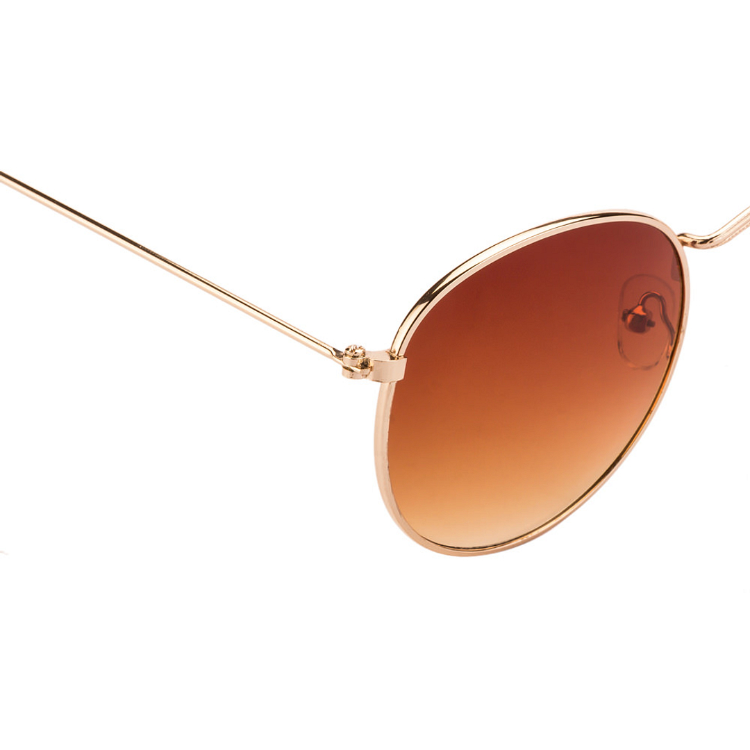 BRANDED Gold Full Rim Round left side