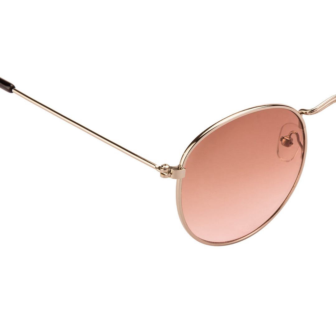 BRANDED Gold Full Rim Round left side