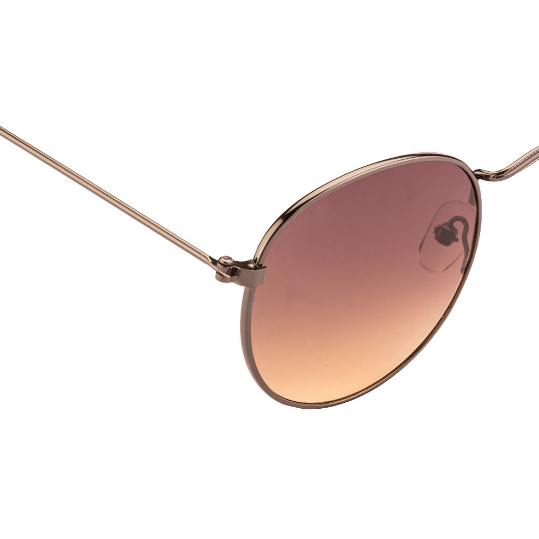 BRANDED Mid Gunmetal Full Rim Round left side