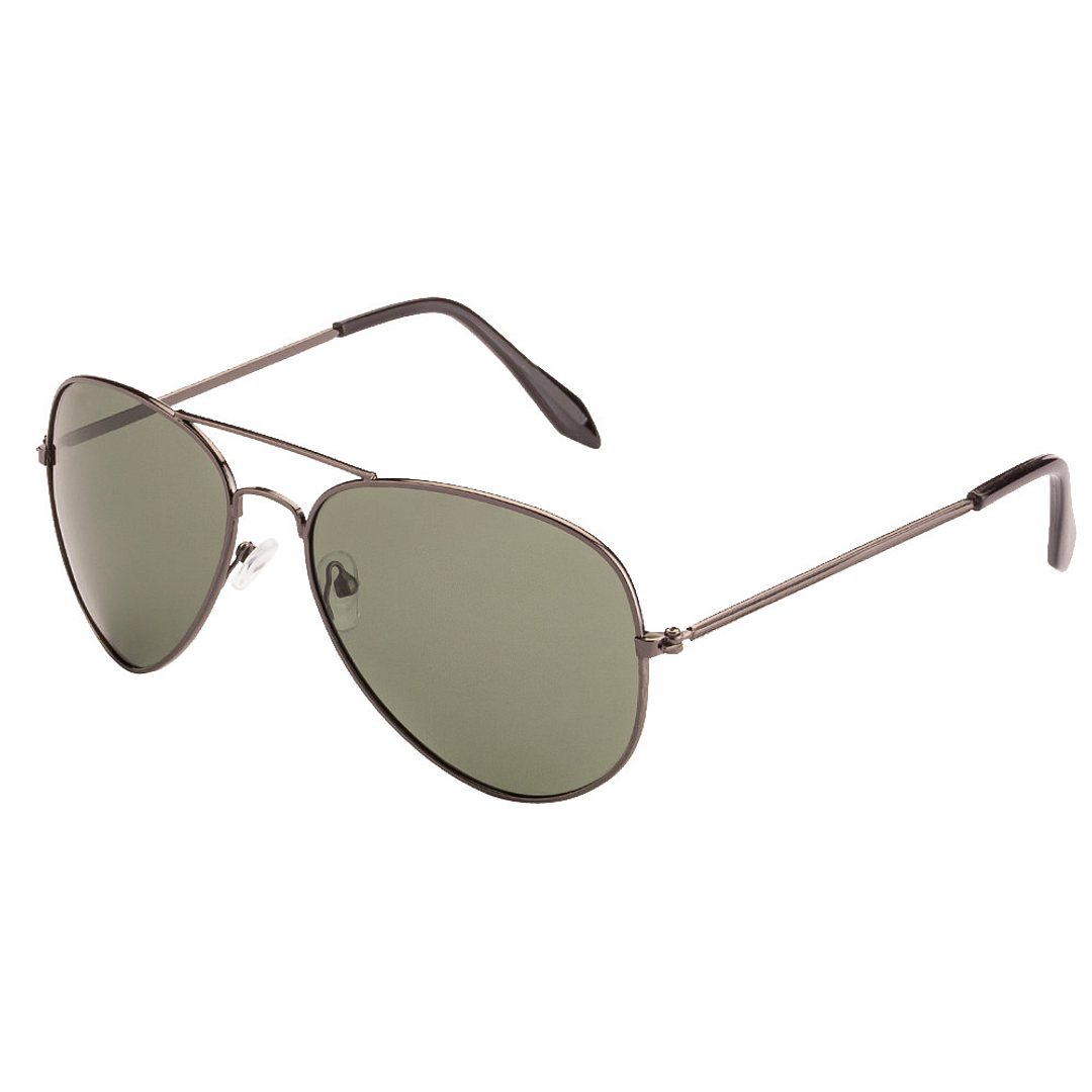 BRANDED Mid Gunmetal Full Rim Aviator right side