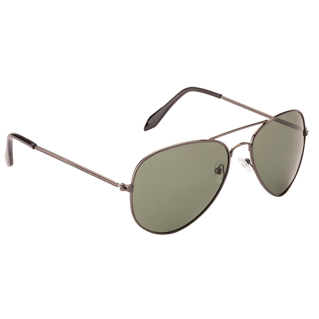 BRANDED Mid Gunmetal Full Rim Aviator left side