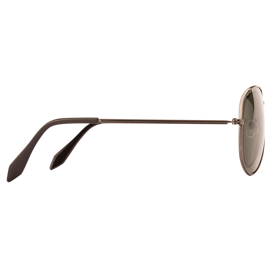 BRANDED Mid Gunmetal Full Rim Aviator right side