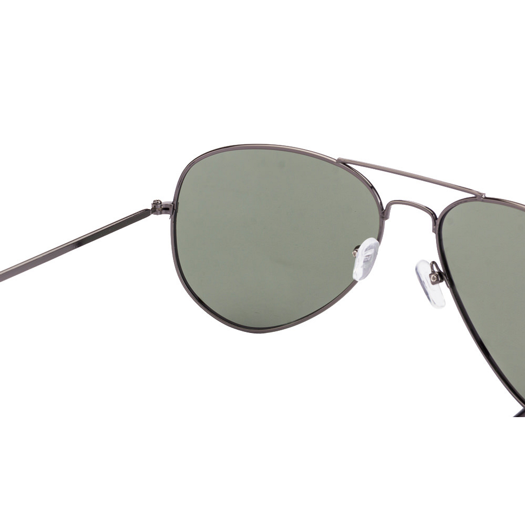 BRANDED Mid Gunmetal Full Rim Aviator right side