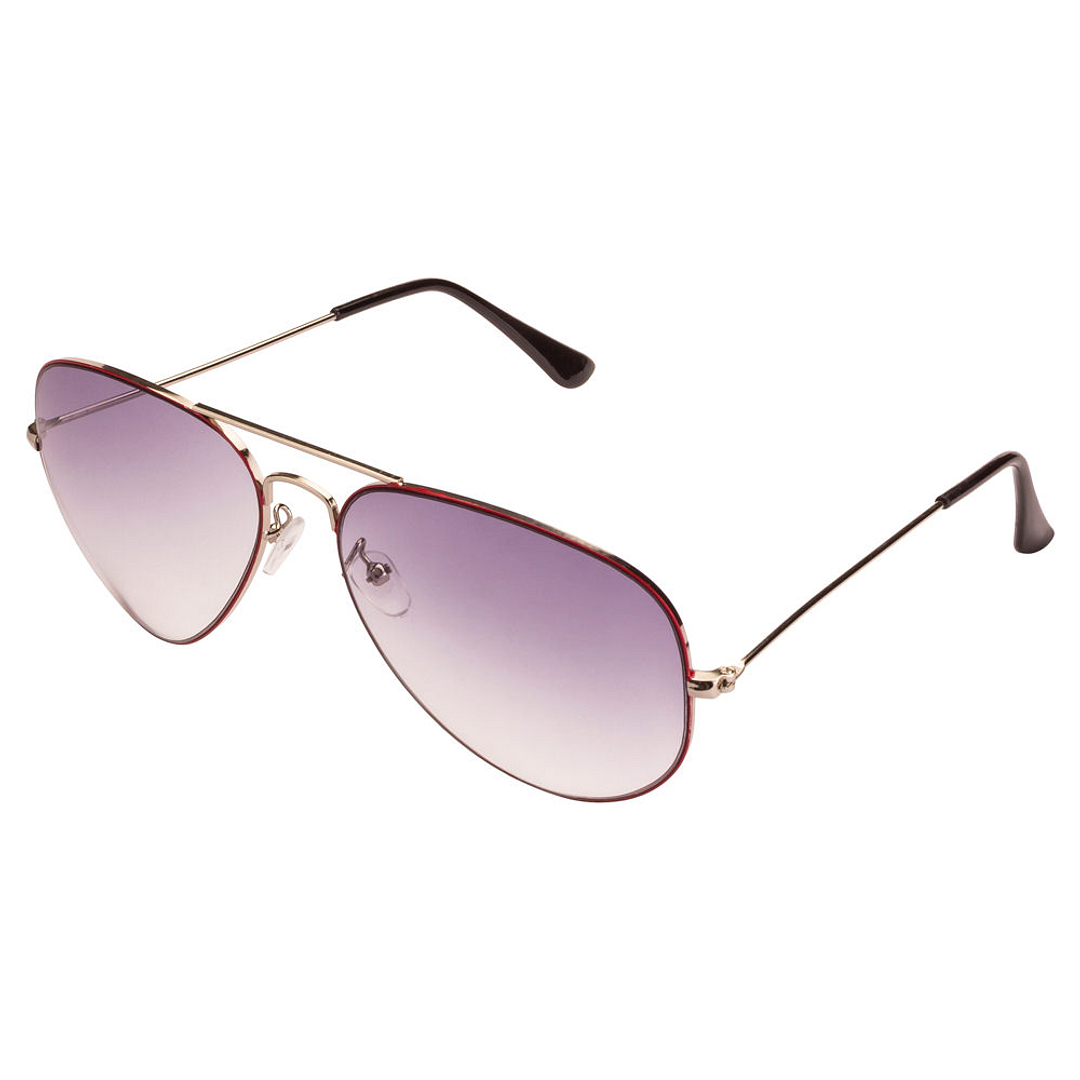 BRANDED Silver Full Rim Aviator right side
