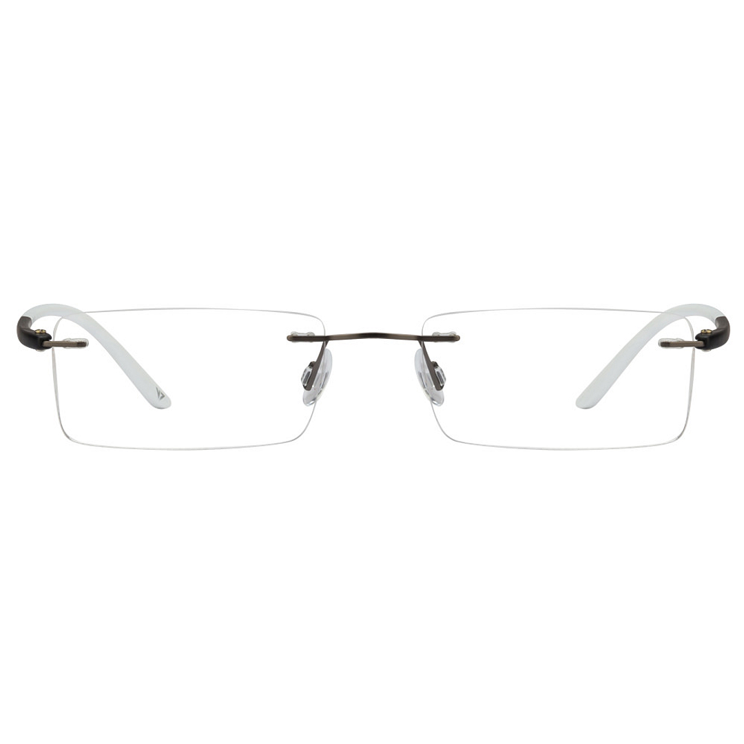 Lenskart Lenskart TOI Special: Gunmetal Black White Rimless Rectangle Lenskart TOI Special OTHERS VC 0353- right side
