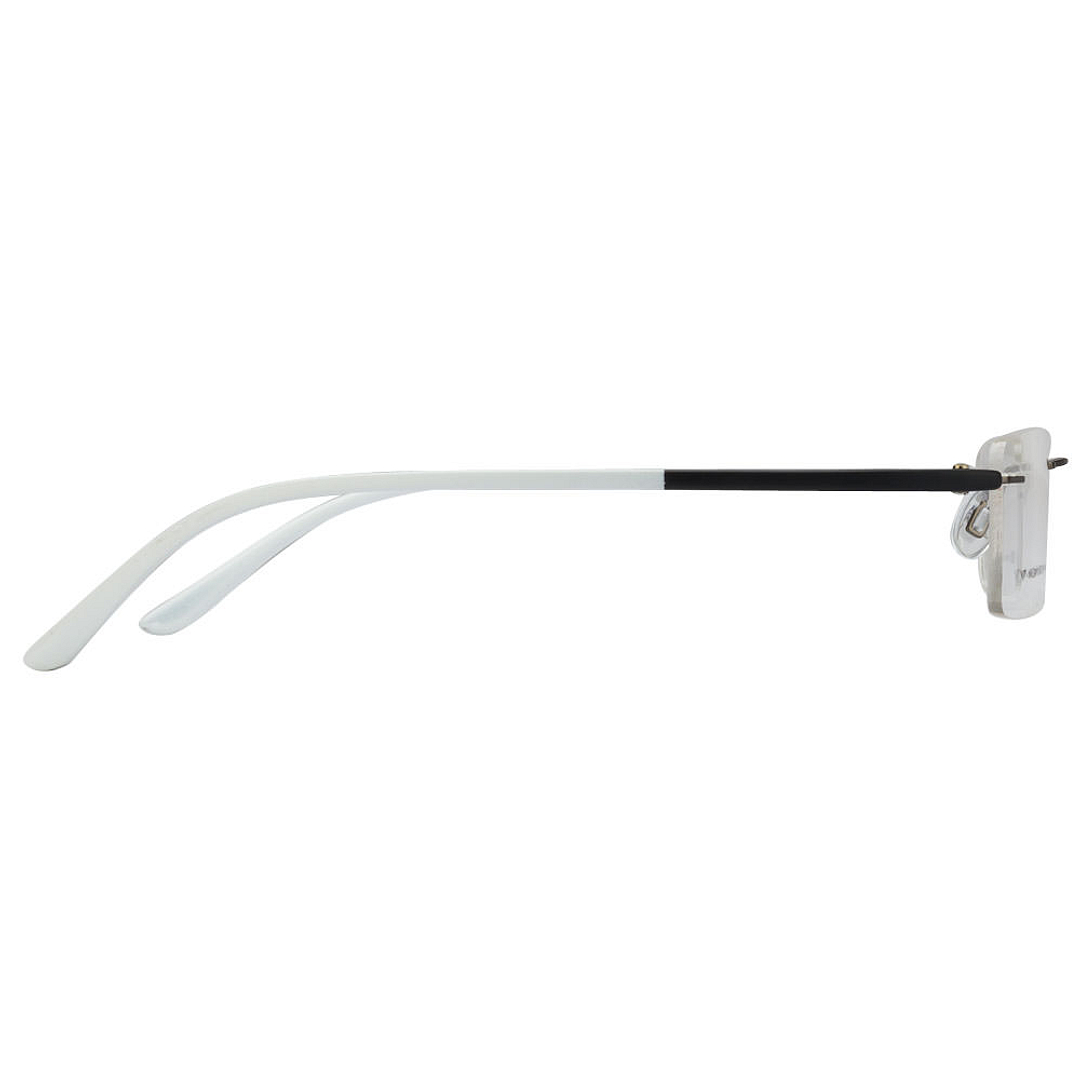 Lenskart Lenskart TOI Special: Gunmetal Black White Rimless Rectangle Lenskart TOI Special OTHERS VC 0353- right side