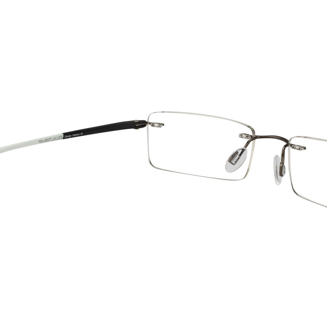 Lenskart Lenskart TOI Special: Gunmetal Black White Rimless Rectangle Lenskart TOI Special OTHERS VC 0353- right side