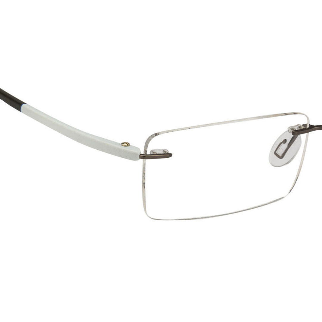 Lenskart Lenskart TOI Special: Gunmetal White Grey Rimless Rectangle Lenskart TOI Special OTHERS VC 0353- left side
