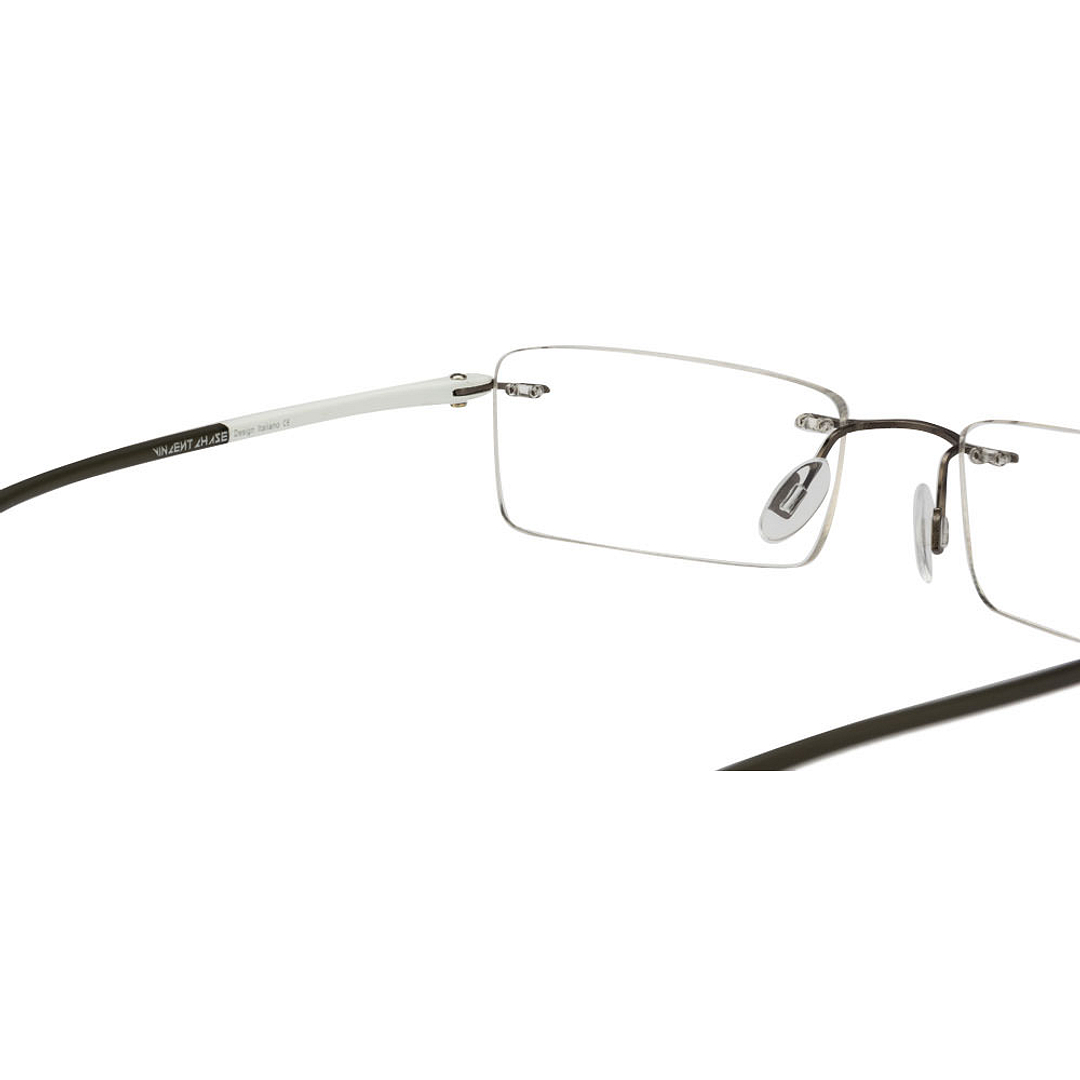 Lenskart Lenskart TOI Special: Gunmetal White Grey Rimless Rectangle Lenskart TOI Special OTHERS VC 0353- right side