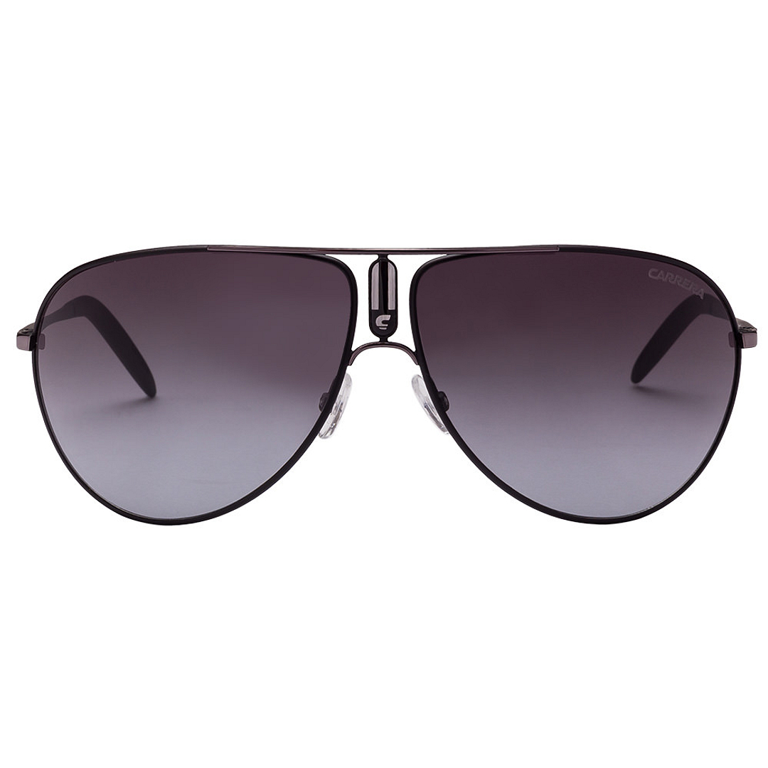 BRANDED Black Full Rim Aviator left side