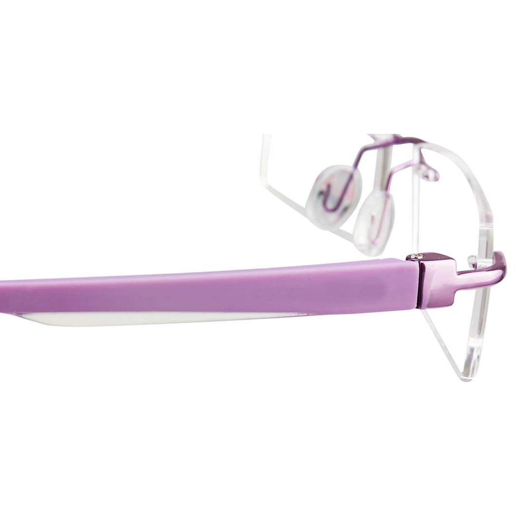 Lenskart Air Online Purple Rimless Rectangle left side