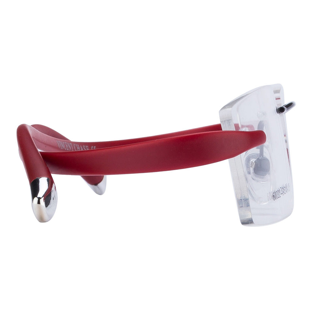 Vincent Chase Online Red Rimless Rectangle right side